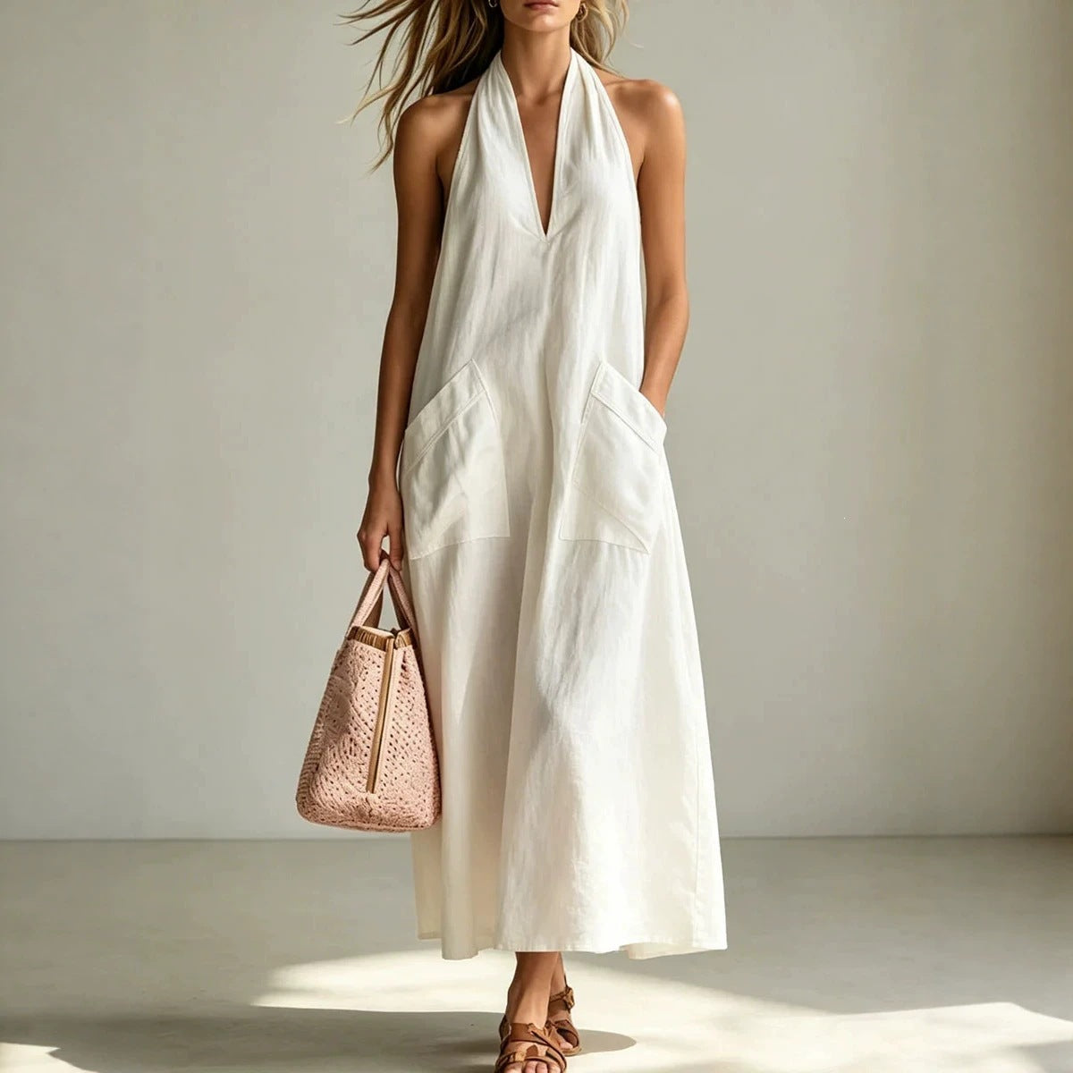 Robe Maxi Dos-Nu Élégance Fluide