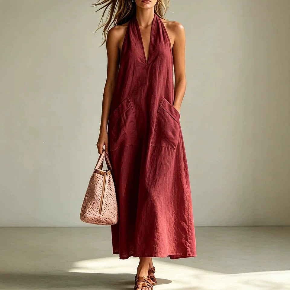 Robe Maxi Dos-Nu Élégance Fluide