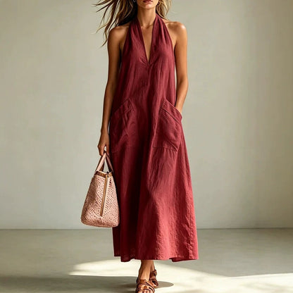 Robe Maxi Dos-Nu Élégance Fluide