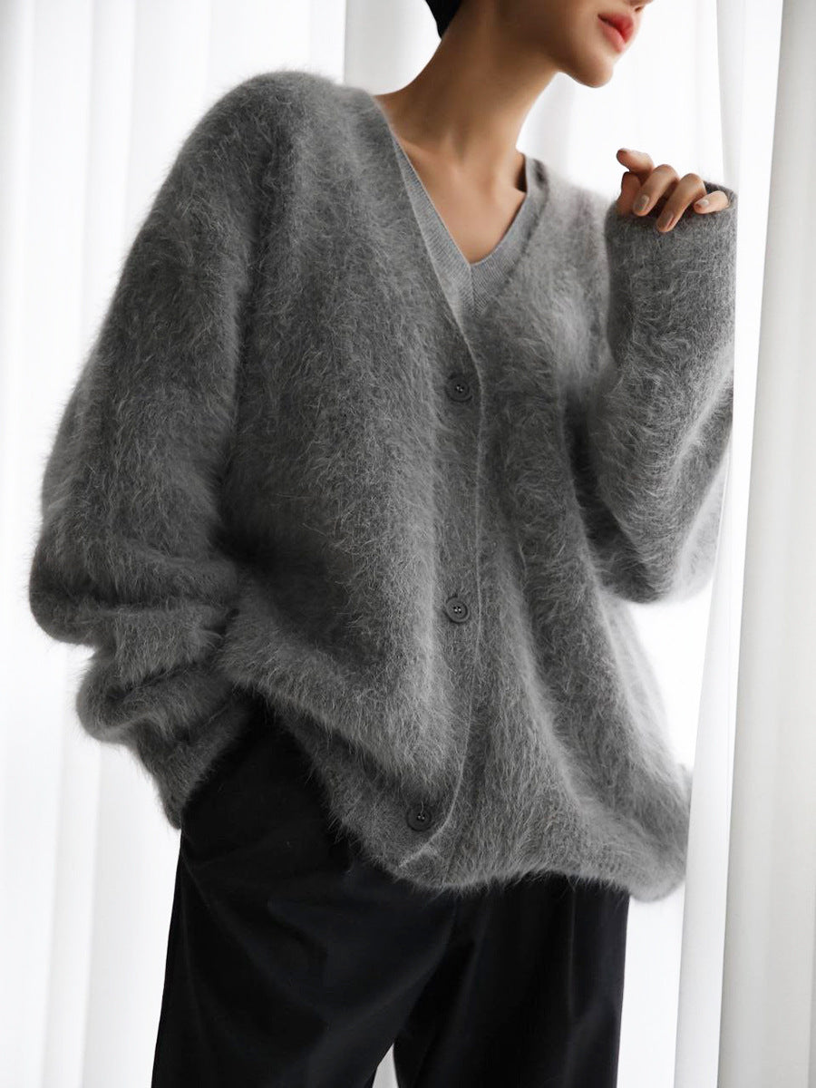 Chivogue Cardigan à Col V, look élégant