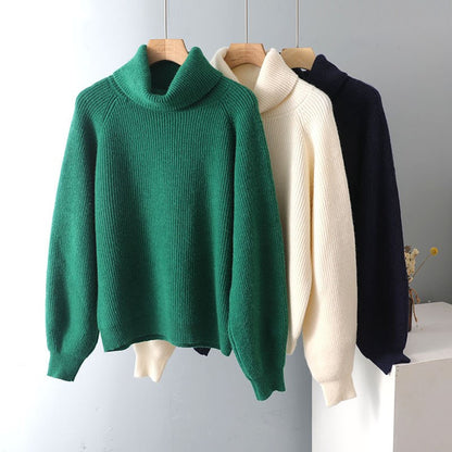 Pull-over ample à col roulé
