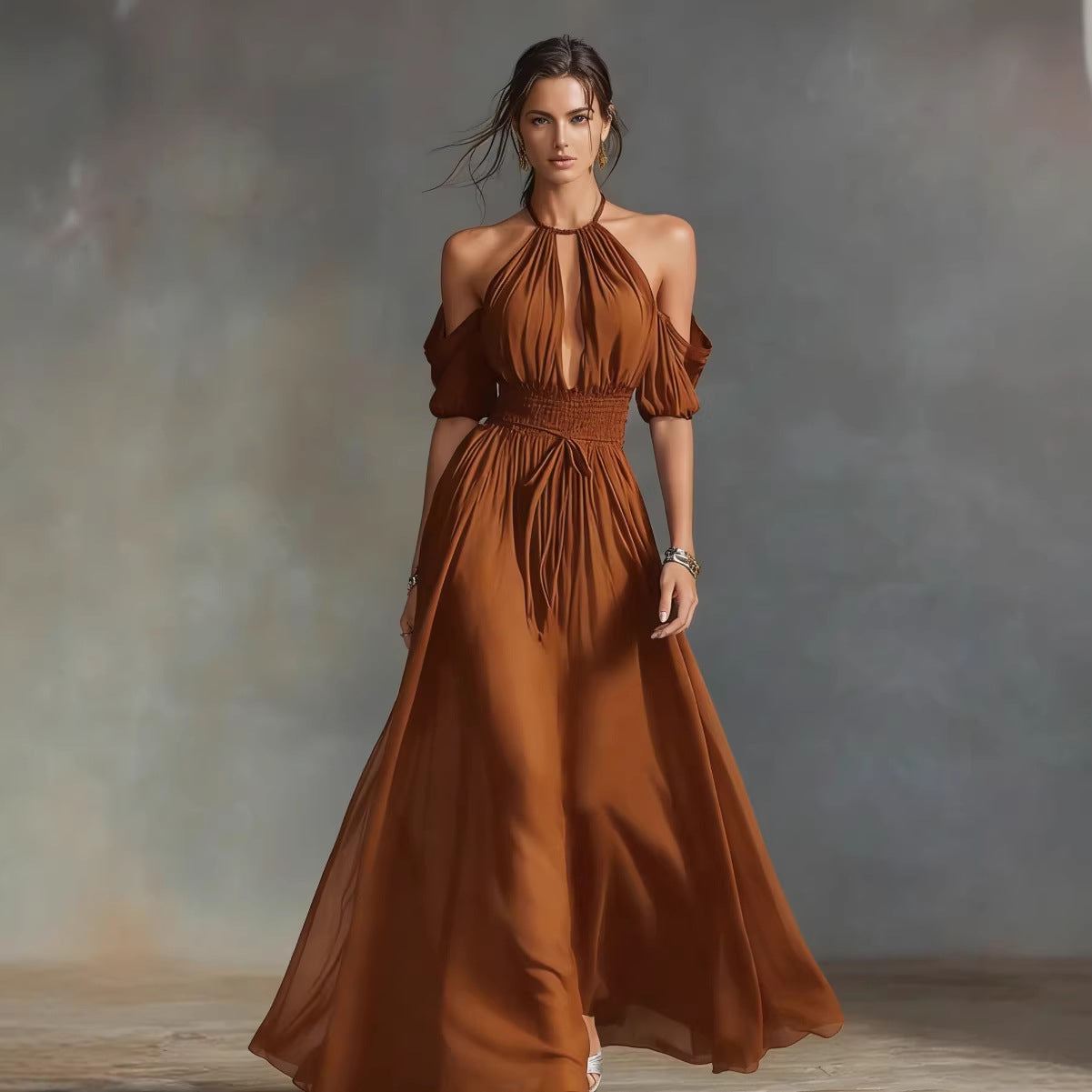 Robe Midi Élégance Naturelle