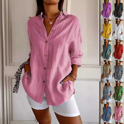 Chemise plissée à simple boutonnage