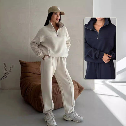veste zippée légère, contrastes élégants