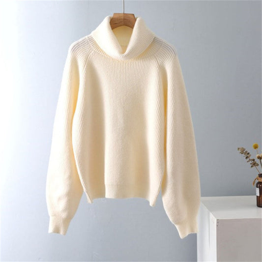 Pull-over ample à col roulé