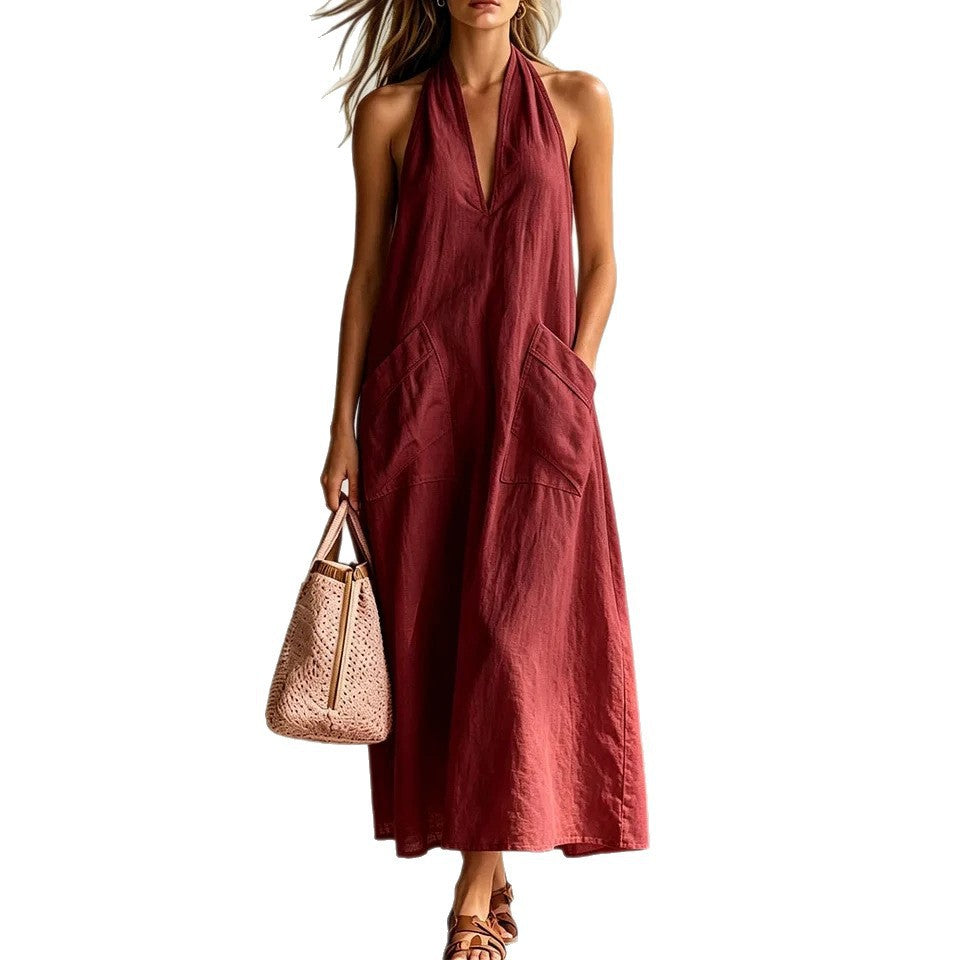 Robe Maxi Dos-Nu Élégance Fluide