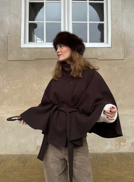 Trench à Col Montant élégant