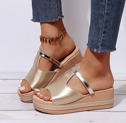 Sandales Compensées – Confort & Allure Chic