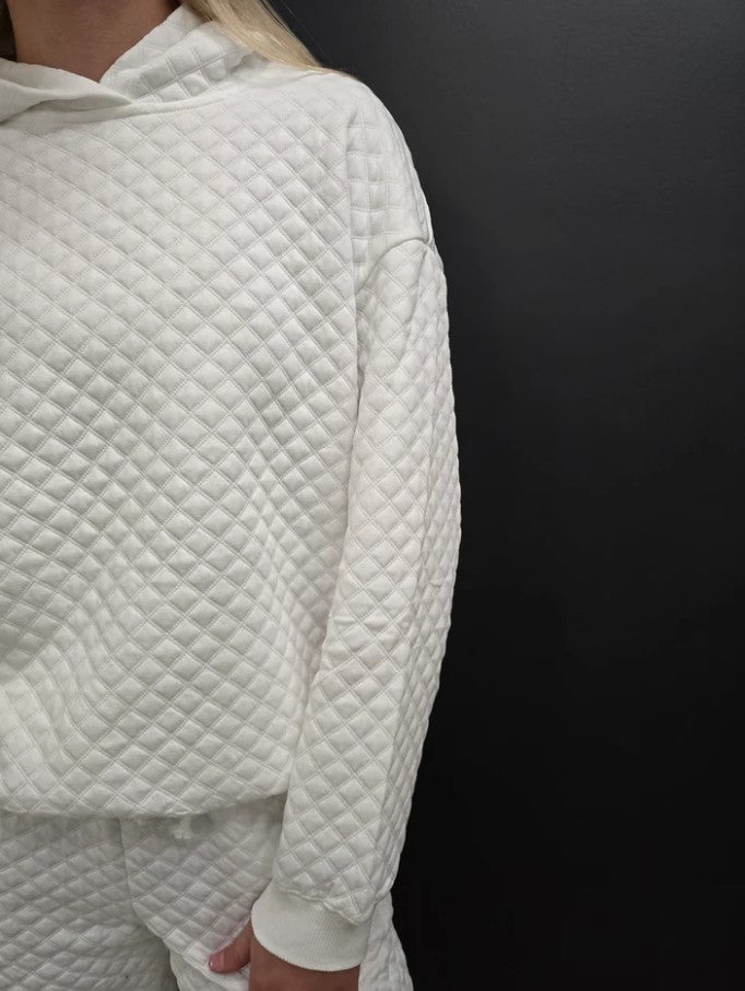 ENSEMBLE MATELASSE BLANC