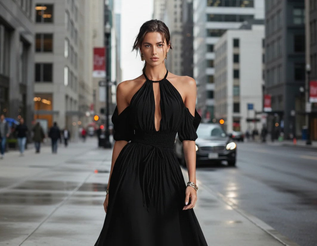 Robe Midi Élégance Naturelle