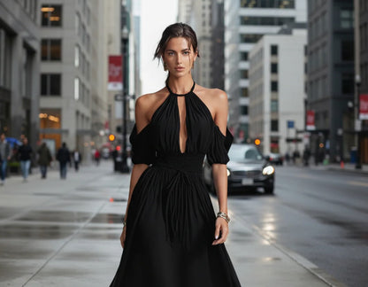 Robe Midi Élégance Naturelle