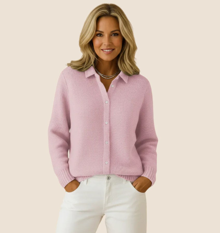 Cardigan classique en maille boutonnée