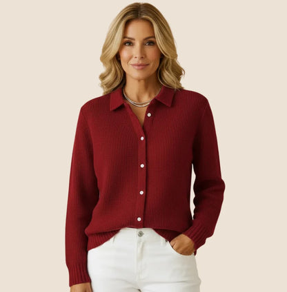 Cardigan classique en maille boutonnée