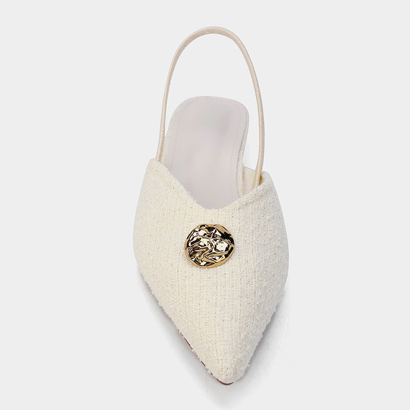 Sandales à Talons Aiguilles à Bout Pointu, Style Élégant