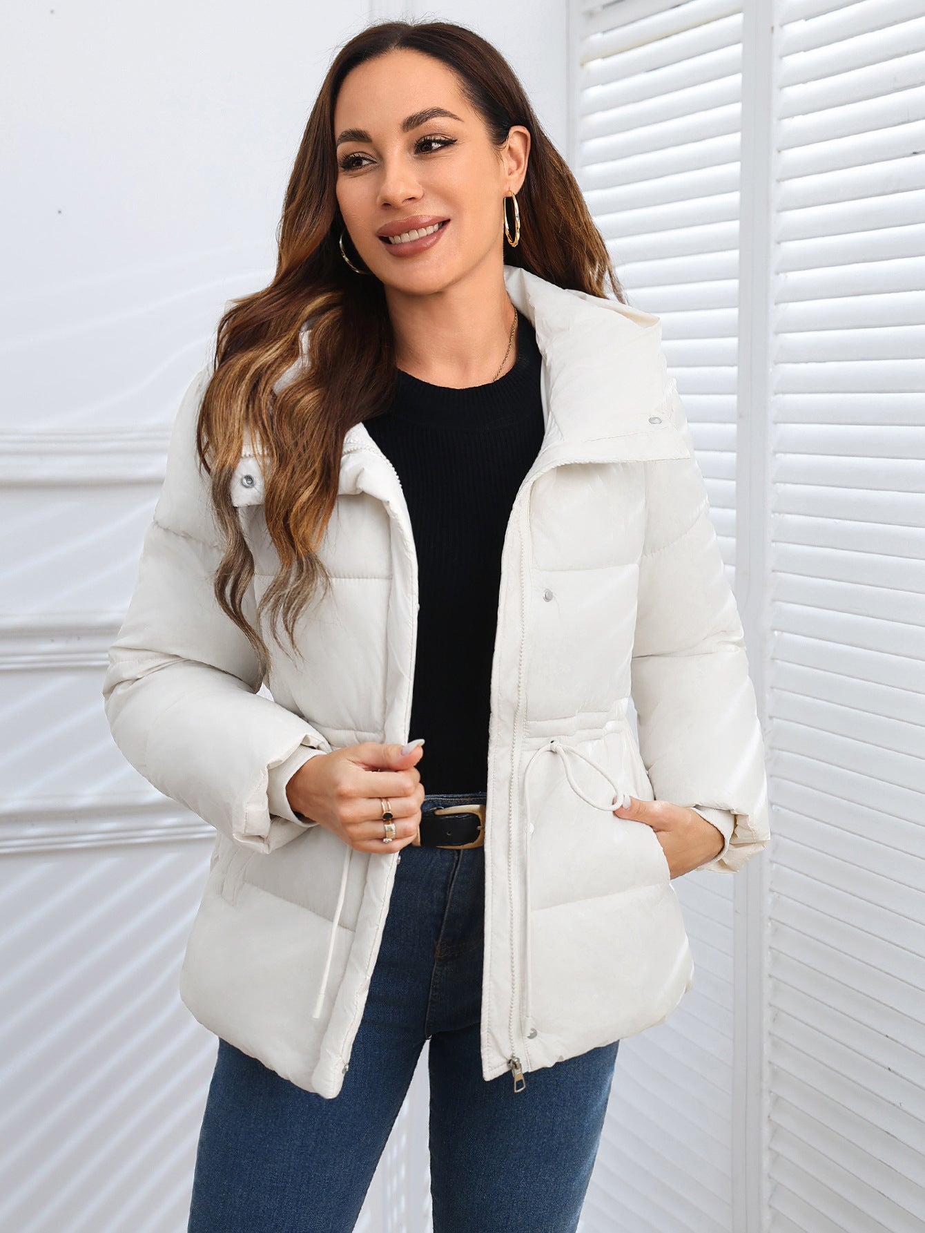 Veste à femme rembourrée en coton