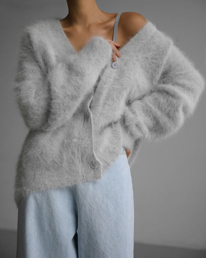 Chivogue Cardigan à Col V, look élégant