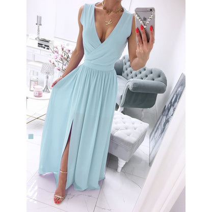 Robe Longue Fendue Chic