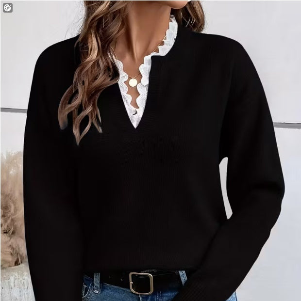Pull Dentelle Élégante