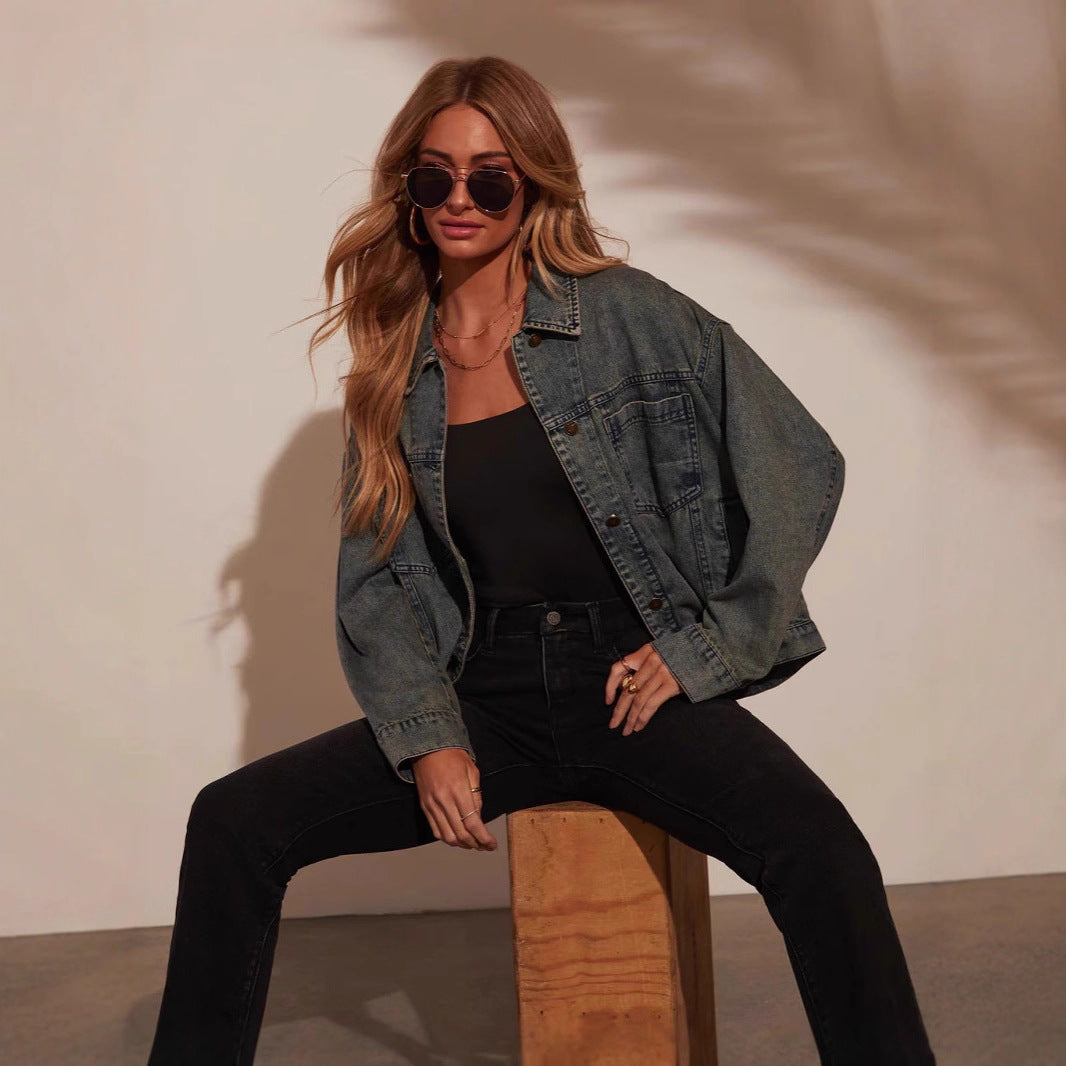 Chivogue Veste en Jean - Coupe Slim