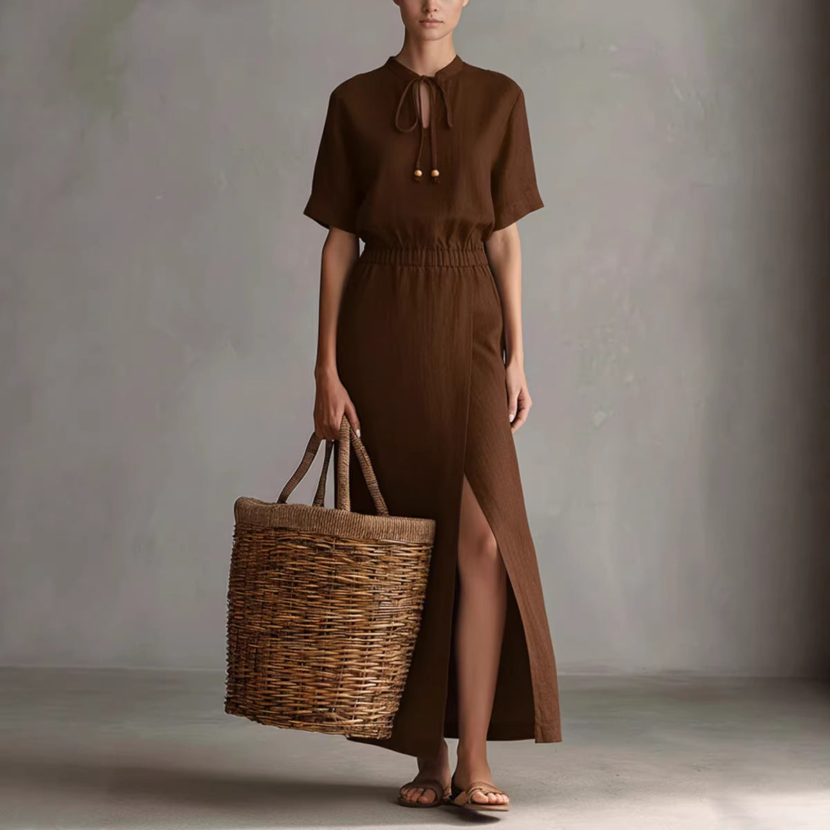 Robe Midi Élégance Estivale