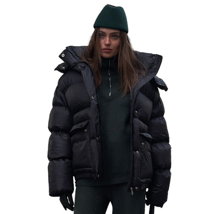 Chivogue Manteau Matelassé à Capuche