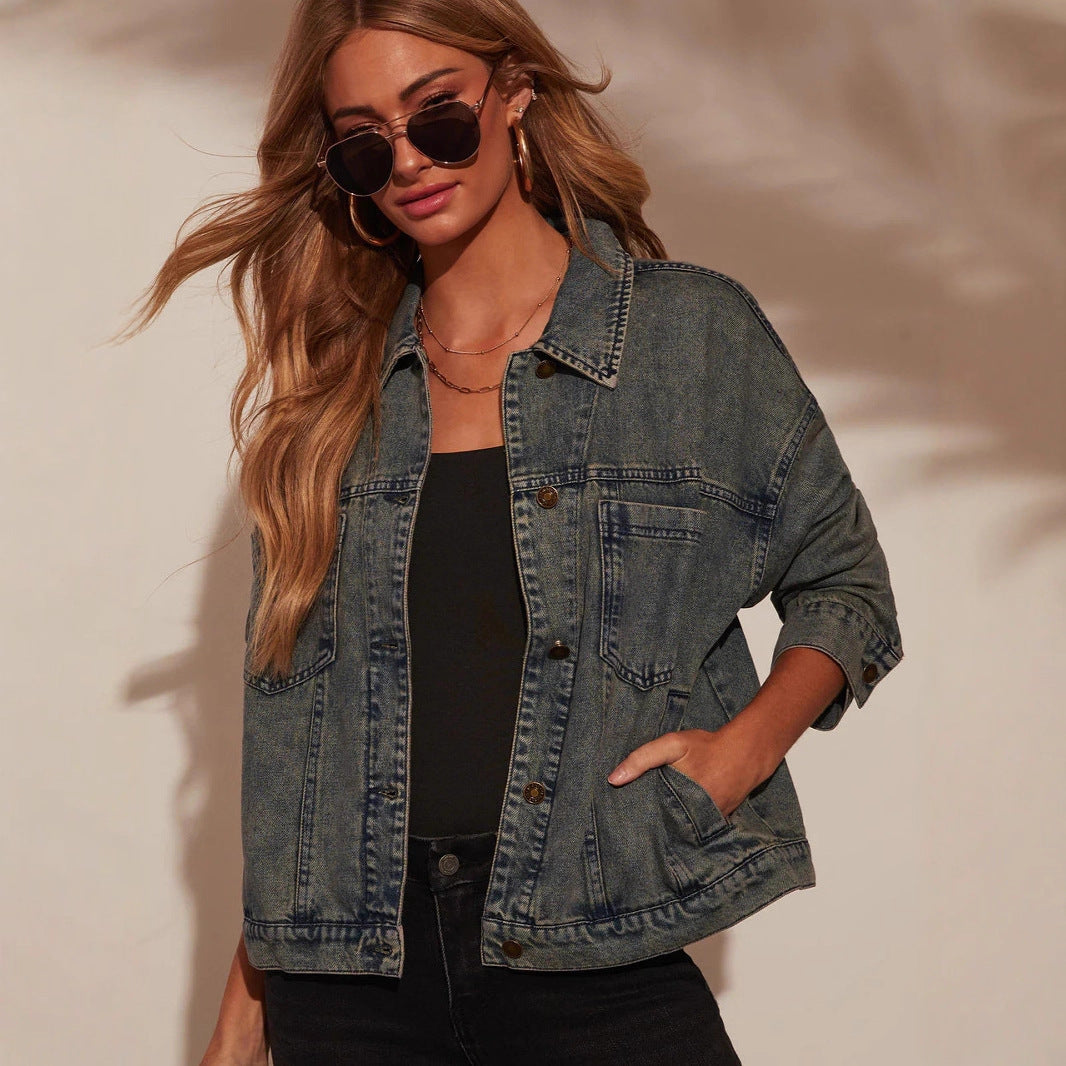 Chivogue Veste en Jean - Coupe Slim
