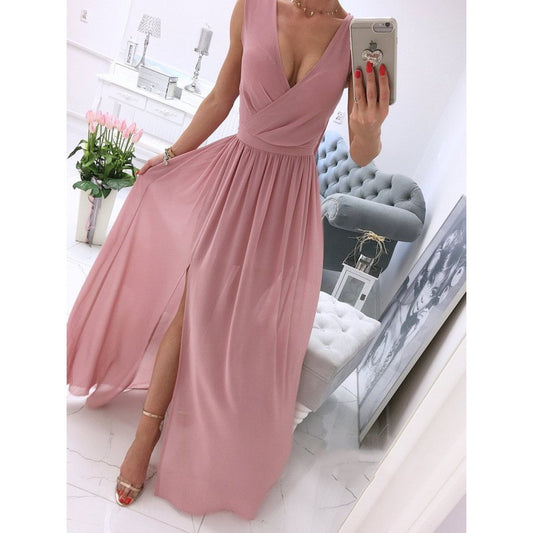 Robe Longue Fendue Chic