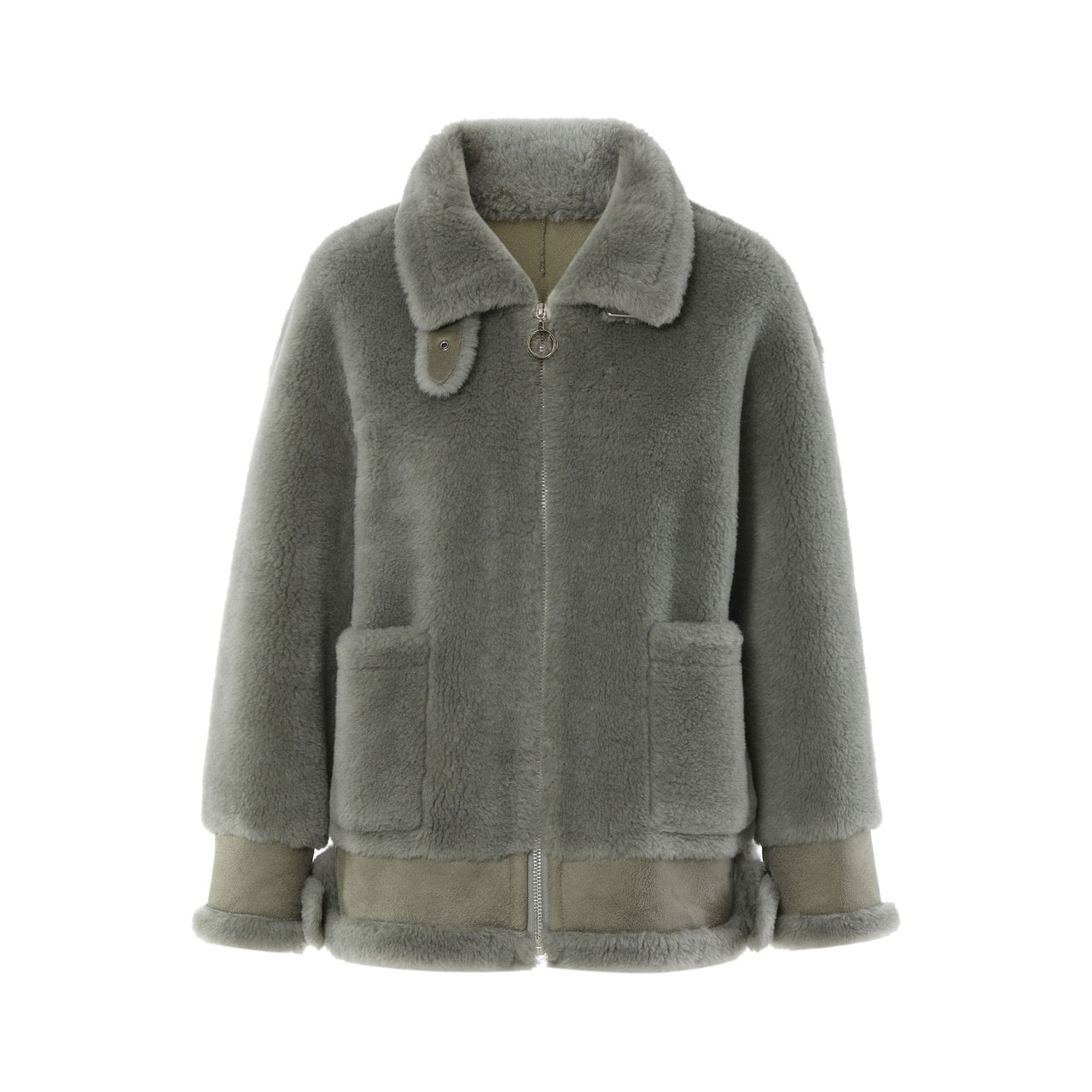 Manteau Court en Laine Élégance Raffinée
