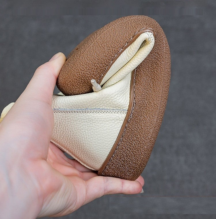 Bottines femme en cuir pleine fleur