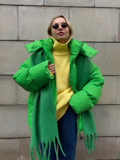 Veste matelassée ample en coton