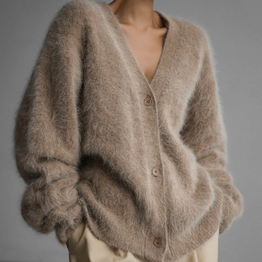 Chivogue Cardigan à Col V, look élégant