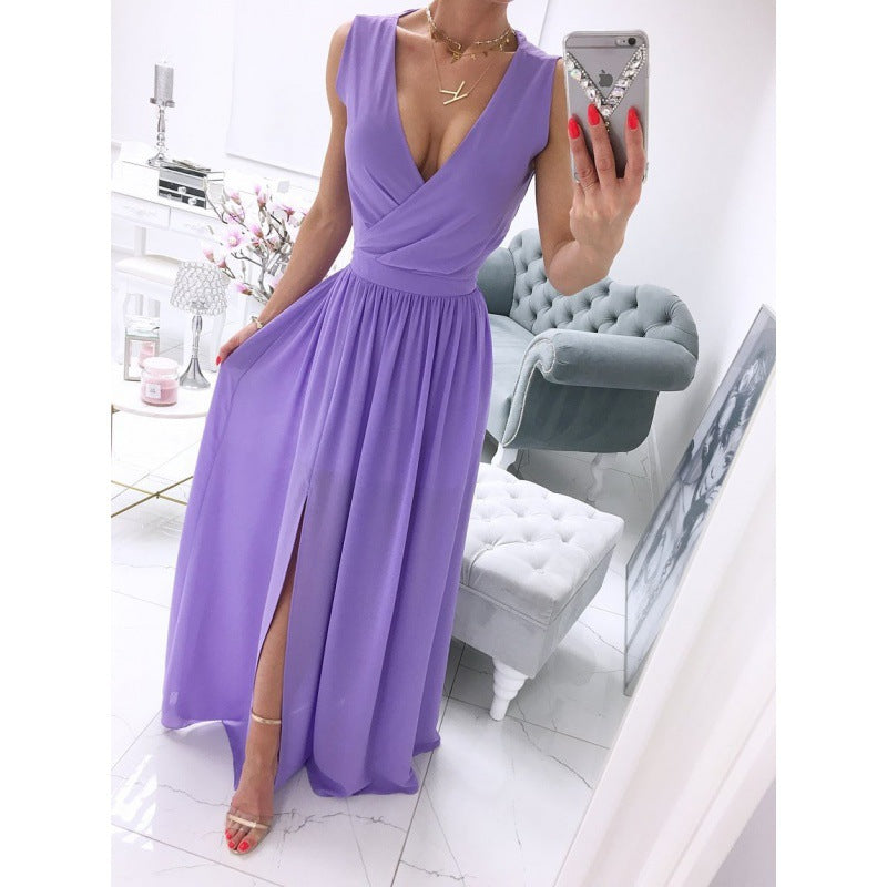 Robe Longue Fendue Chic