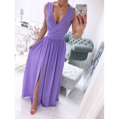 Robe Longue Fendue Chic