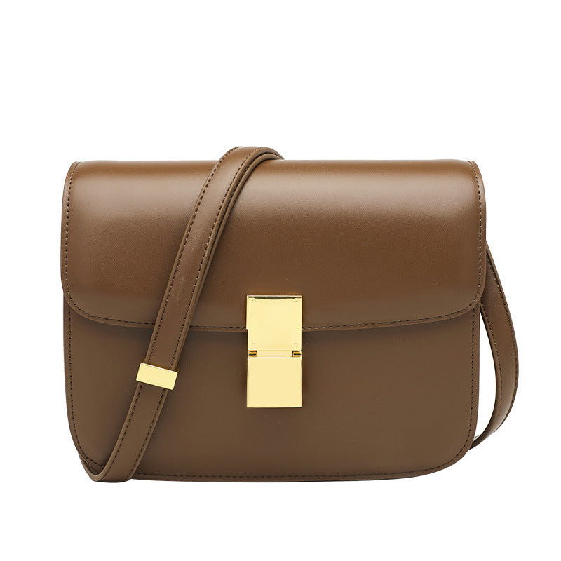 Mini Sac en Cuir Bandoulière - Fermeture Dorée