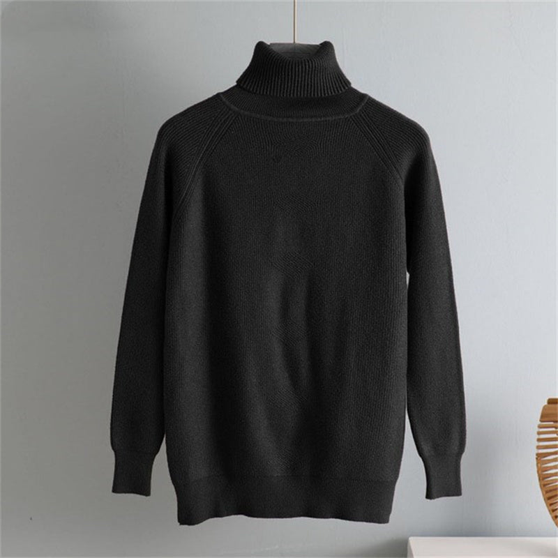 Pull-over ample à col roulé