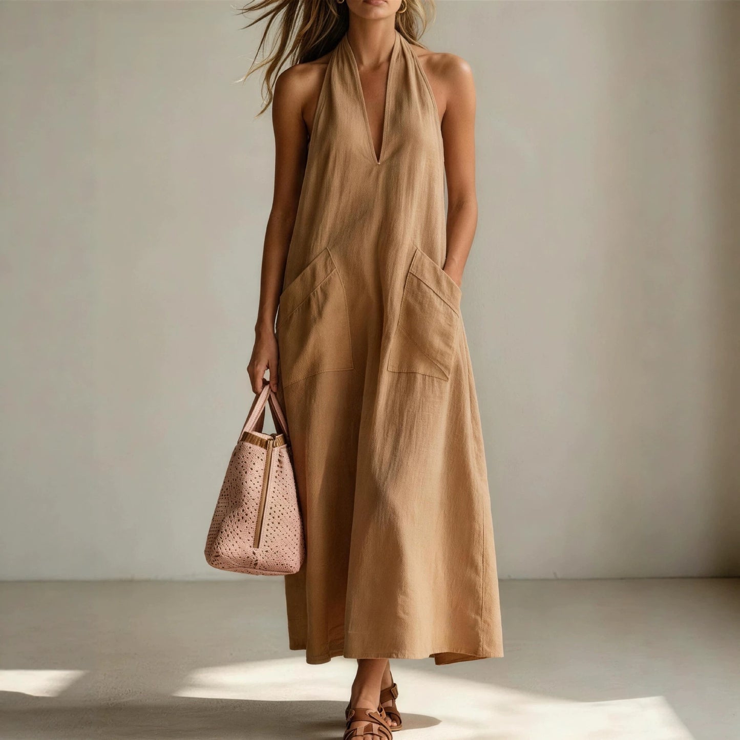 Robe Maxi Dos-Nu Élégance Fluide