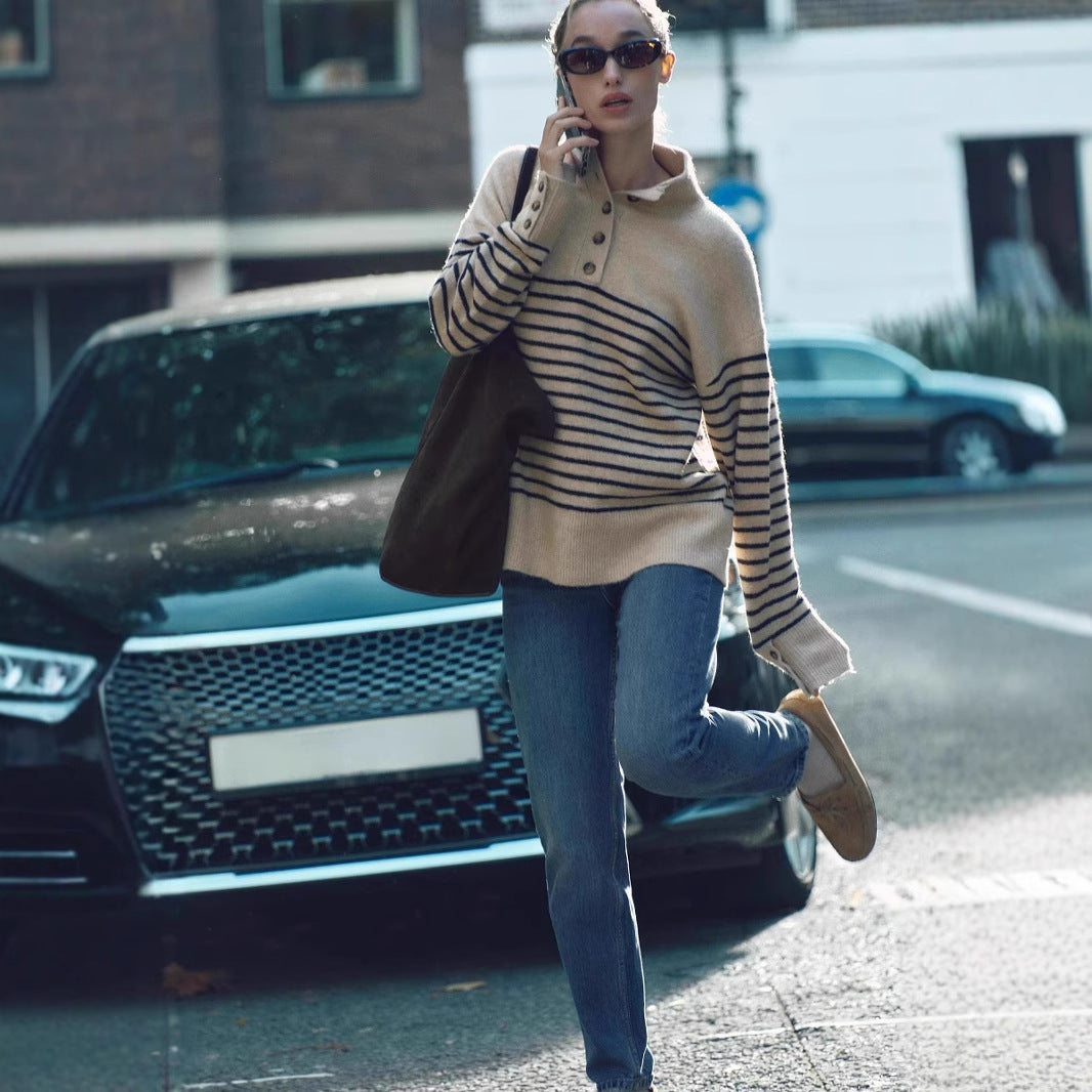 PULL RAYURES ELEGANTE