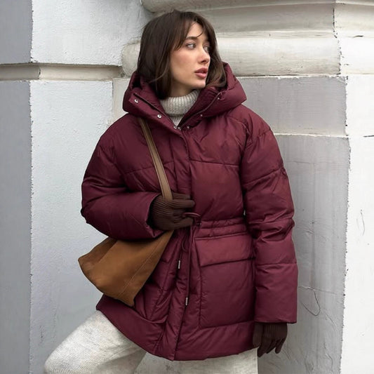 Veste en coton à capuche