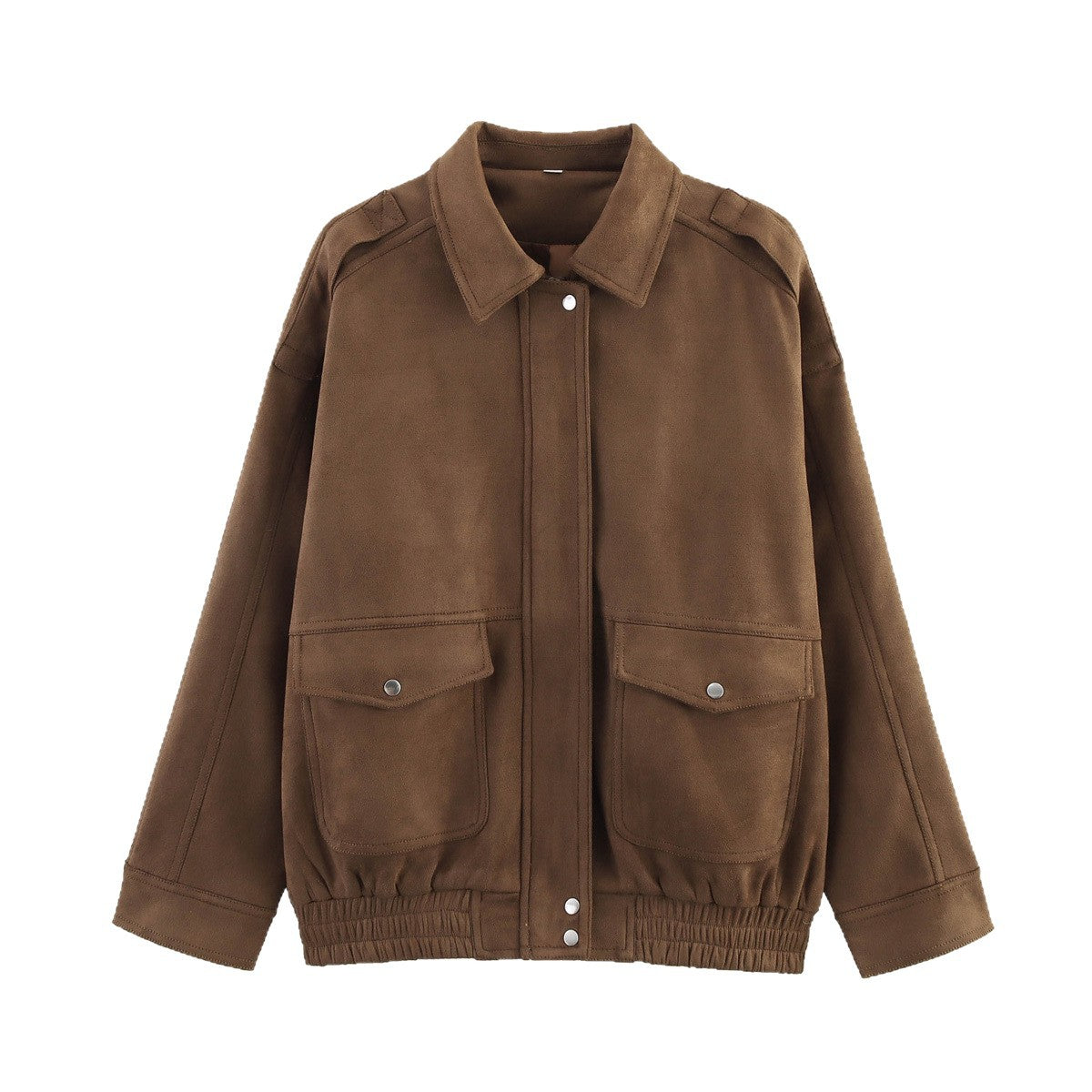 Veste tendance et décontractée en daim