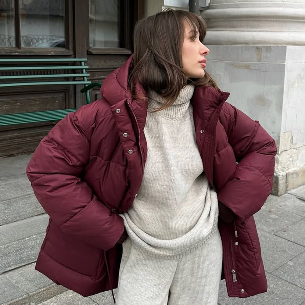 Veste en coton à capuche