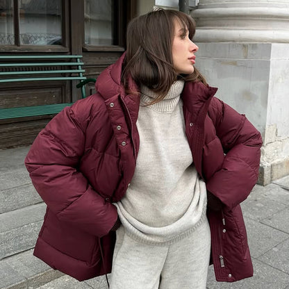 Veste en coton à capuche
